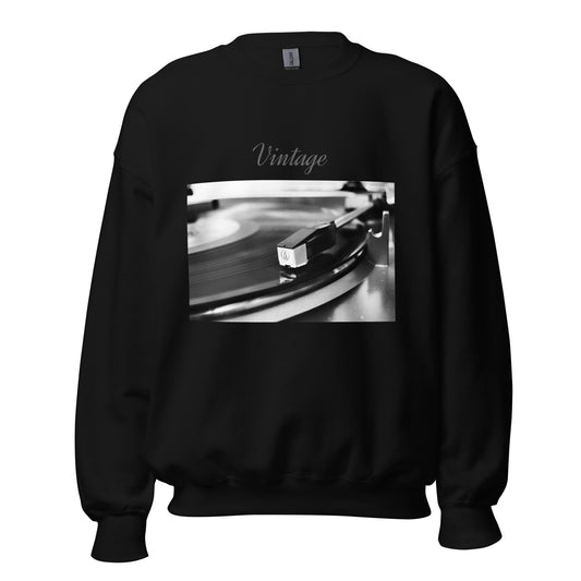 Vintage Record Player Sweatshirt