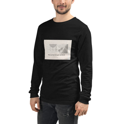 Music Pumps Through My Blood Long Sleeve Tee