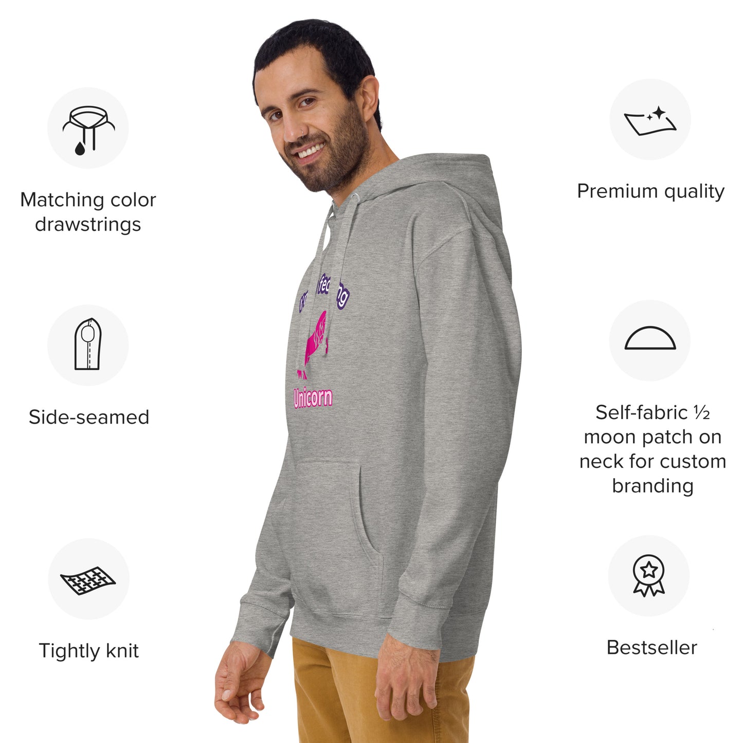 Fecking Unicorn Hoodie by Fecking Tees