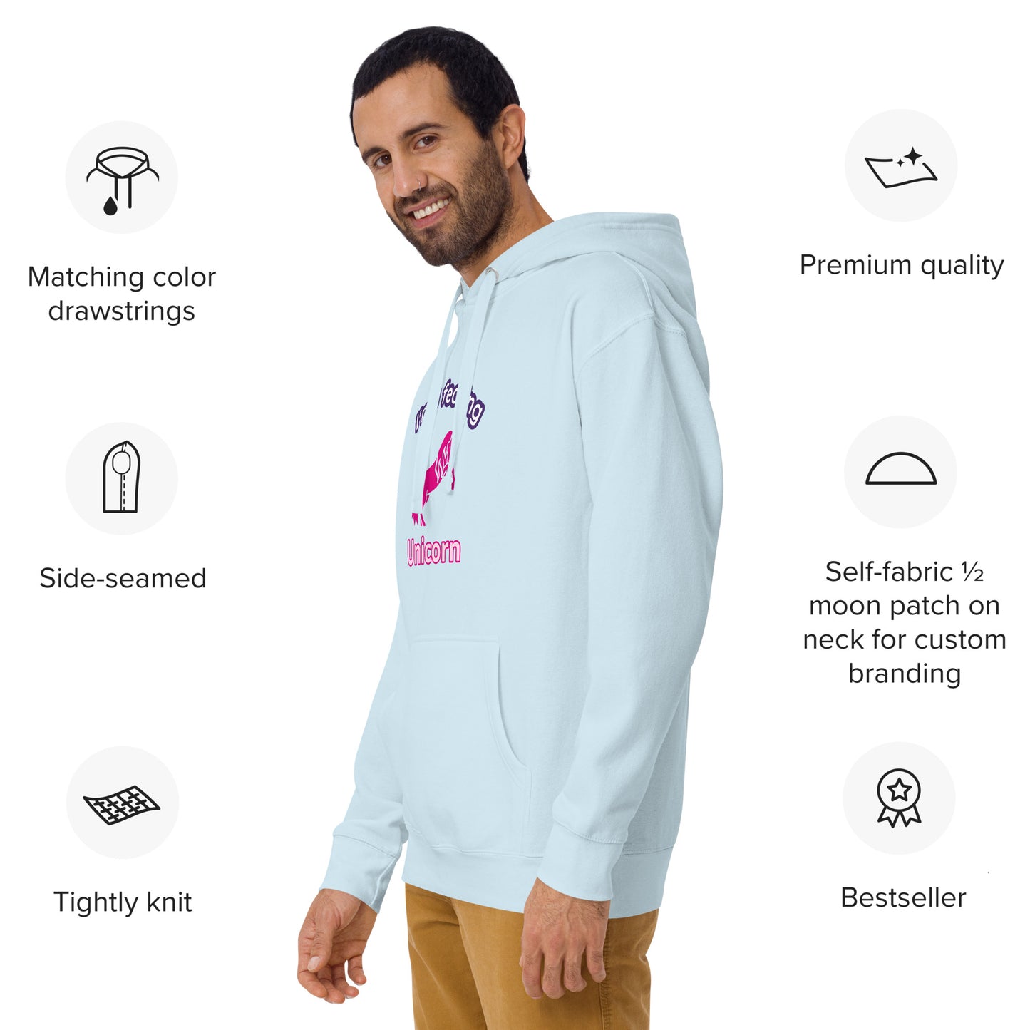 Fecking Unicorn Hoodie by Fecking Tees