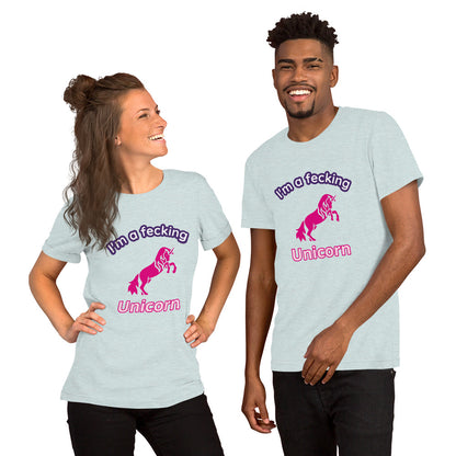 Introducing our "I'm a Fecking Unicorn" T-shirt - a playful and vibrant addition to our Fecking Tees collection! 🦄