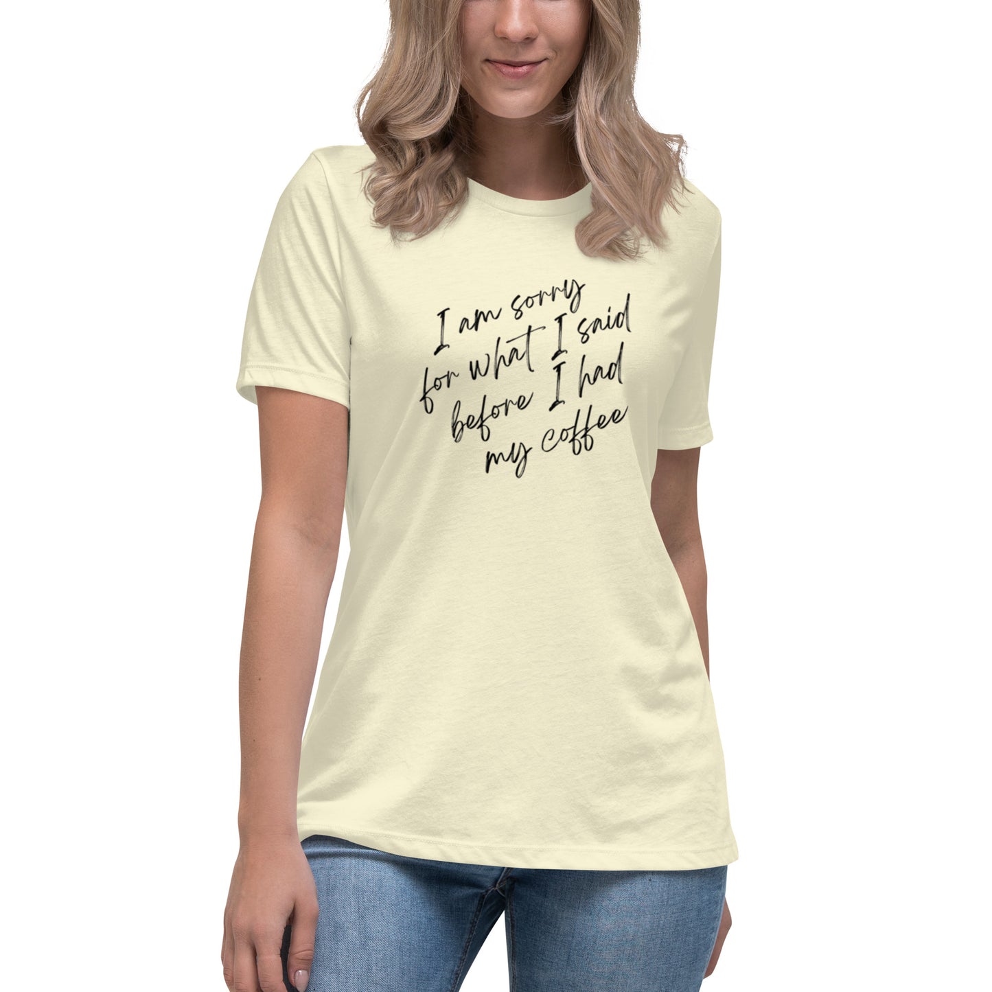 'I'm Sorry for What I Said Before I Had My Coffee' T-Shirt - Sip, Smile, and Apologize ☕