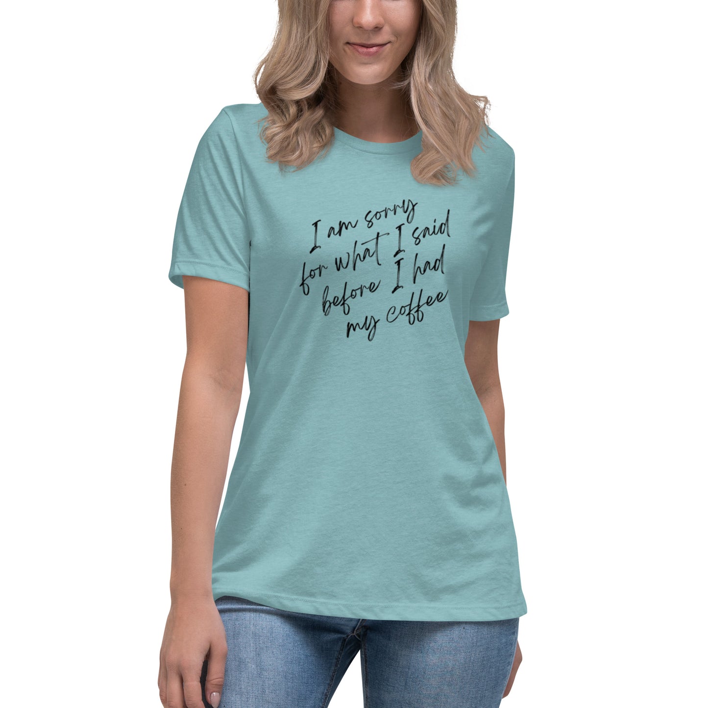 'I'm Sorry for What I Said Before I Had My Coffee' T-Shirt - Sip, Smile, and Apologize ☕