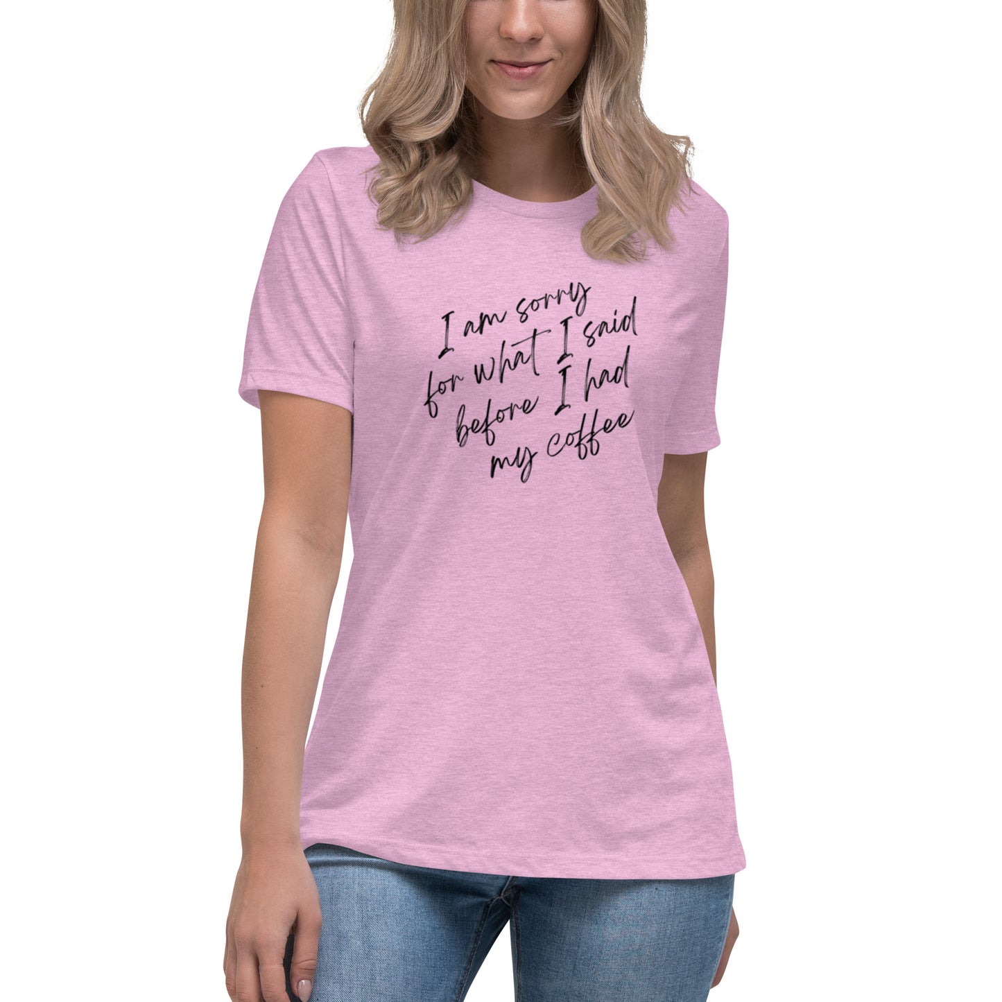 'I'm Sorry for What I Said Before I Had My Coffee' T-Shirt - Sip, Smile, and Apologize ☕