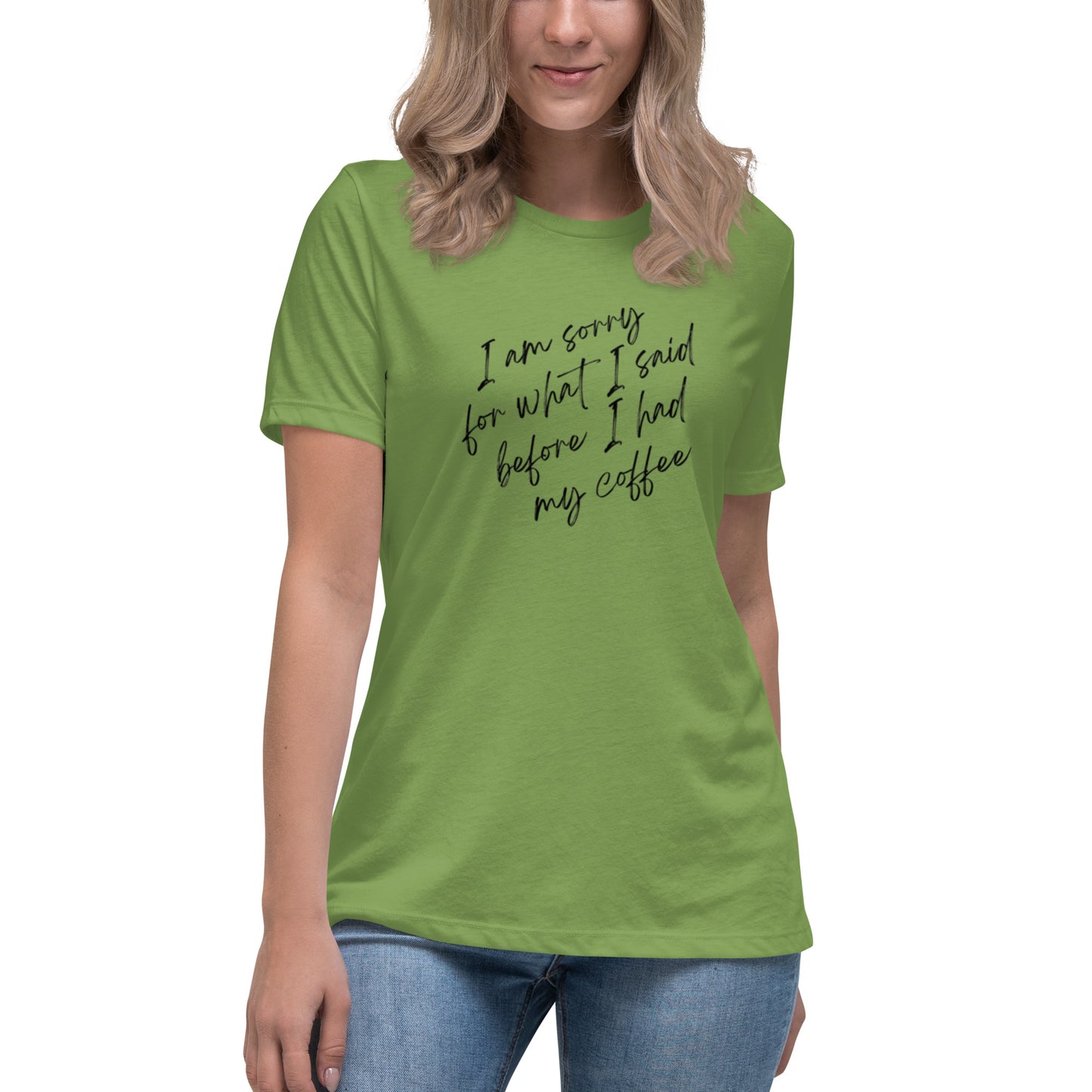 'I'm Sorry for What I Said Before I Had My Coffee' T-Shirt - Sip, Smile, and Apologize ☕